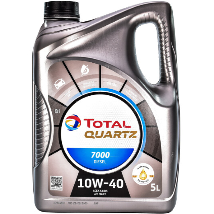 Моторна олива Total Quartz 7000 Diesel 10W-40 5л (214108)