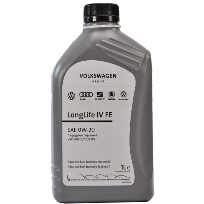 Моторна олива VAG Longlife IV (508 00/509 00) 0W-20 1л (GS60577M2)
