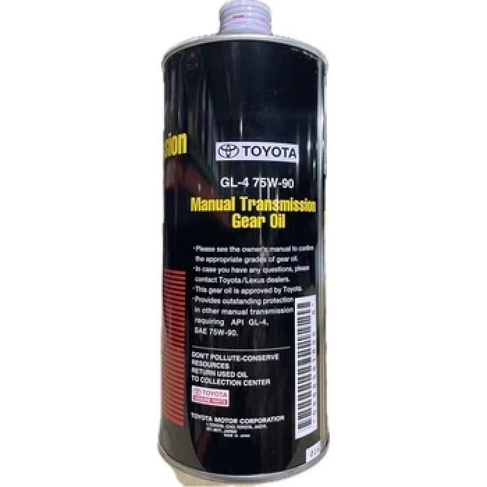 Трансмісійна рідина Toyota Manual Transmission Gear Oil 75W-90GL-4 1л (0888581896)