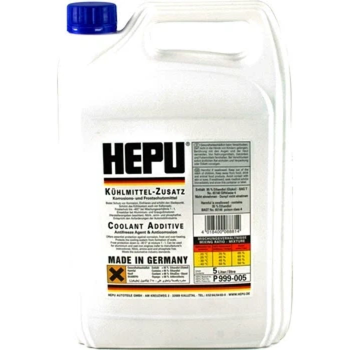Охолоджувальна рідина Hepu Антифриз-концентрат Hepu Antifreeze (синій) G11 5л (P999-005)