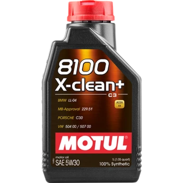 Моторна олива Motul 8100 X-clean+ 5W-30 1л (106376)