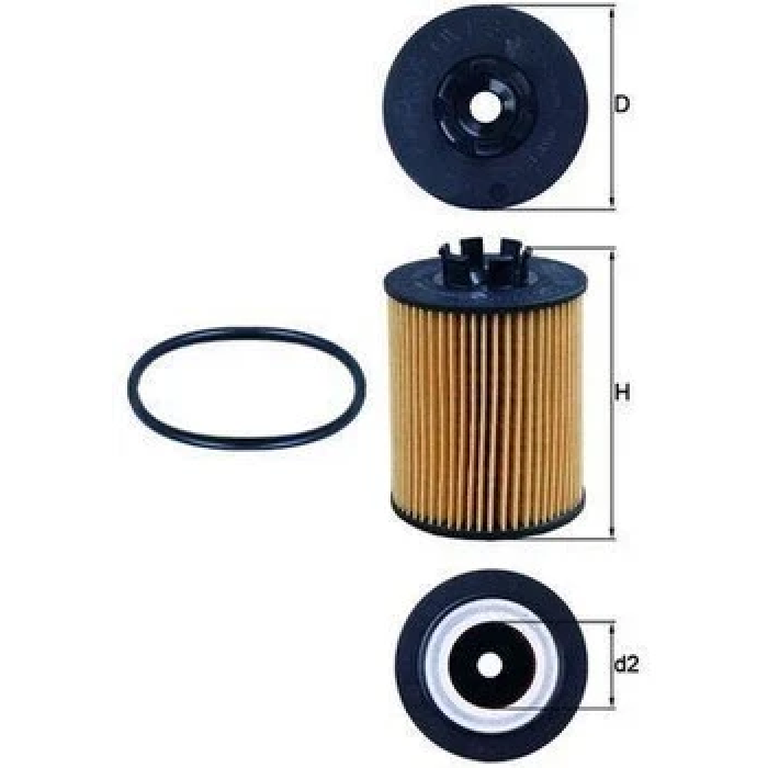 Оливний фільтр Mahle / Knecht OX173/2D