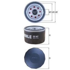 Оливний фільтр Mahle / Knecht OC467