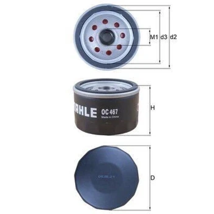 Оливний фільтр Mahle / Knecht OC467