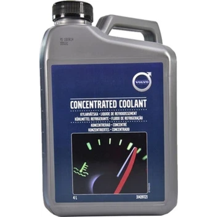 Охолоджувальна рідина Volvo Concentrated Coolant (зелений, концентрат -74°С) 4л (31439721)