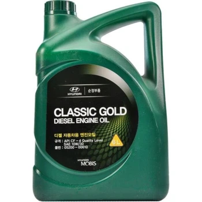 Моторна олива Mobis Classic Gold Diesel 10W-30 6л (0520000610)