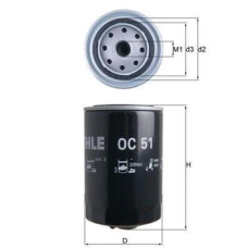 Оливний фільтр Mahle / Knecht OC51