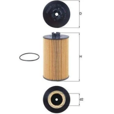 Оливний фільтр Mahle / Knecht OX161D