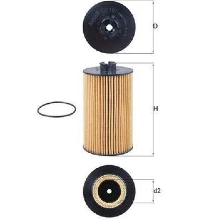 Оливний фільтр Mahle / Knecht OX161D