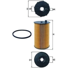 Оливний фільтр Mahle / Knecht OX205/2D