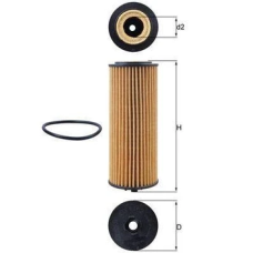 Оливний фільтр Mahle / Knecht OX1162D