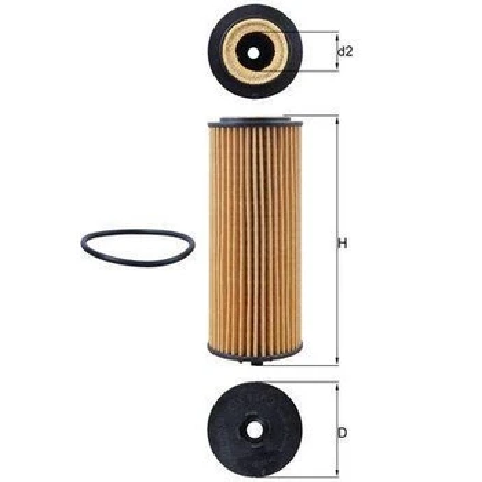 Оливний фільтр Mahle / Knecht OX1162D