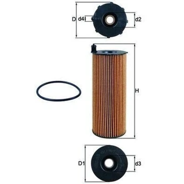 Оливний фільтр Mahle / Knecht OX196/1D1