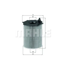 Оливний фільтр Mahle / Knecht OX171/16D