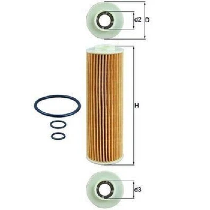 Оливний фільтр Mahle / Knecht OX183/5D