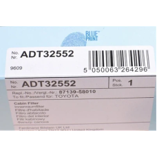 Салонний фільтр Blue Print ADT32552