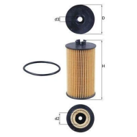 Оливний фільтр Mahle / Knecht OX401D