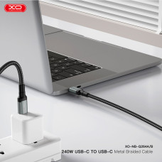 Кабель XO High Power Type-C to Type-C 240W 1м чорний