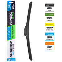 Безкаркасна щітка Winso Pro Shadow 16/400мм