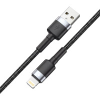 Кабель Brevia USB to Lightning 2,4А 1м, чорний box (53100BULC1)
