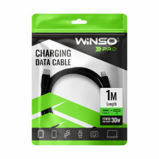 Кабель Winso Pro Type-C to Lightning 30W PVC 1м чорний