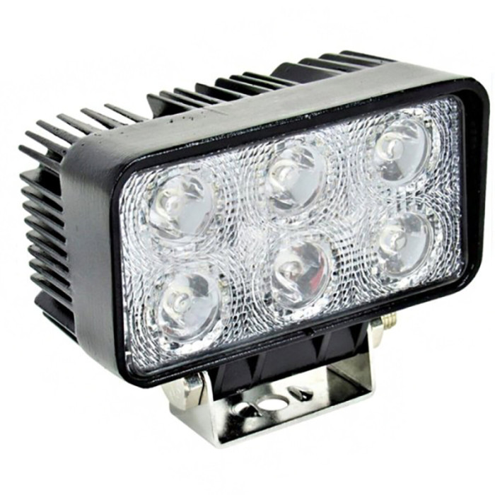 Фара світлодіодна Brevia Epistar white Spot 10-30V, 18W (6x3W), 1320Lm, 1шт