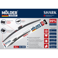 Безкаркасна щітка Molder SHARK 24/600мм