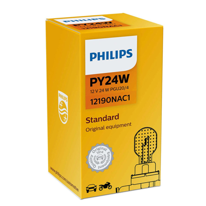 Лампа розжарювання Philips PY24W 12V 24W PGU20/4
