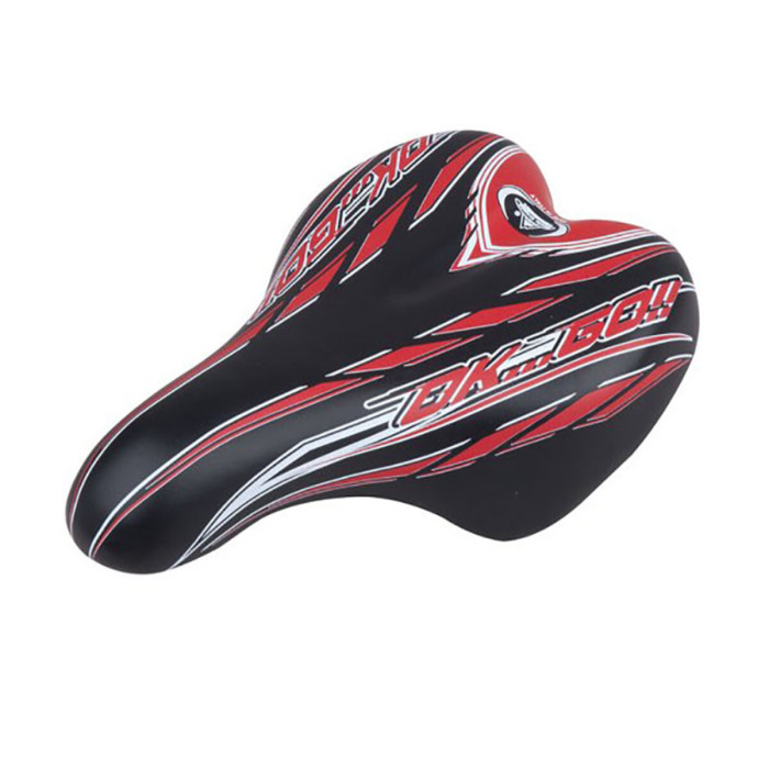 Сідло велосипедне Selle Monte Grappa Junior OK-GO, чорно-червоне
