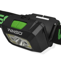 Ліхтар налобний Winso 150Lm, 3W XPE+COB, 3xAAA з сенсором білий/червоний