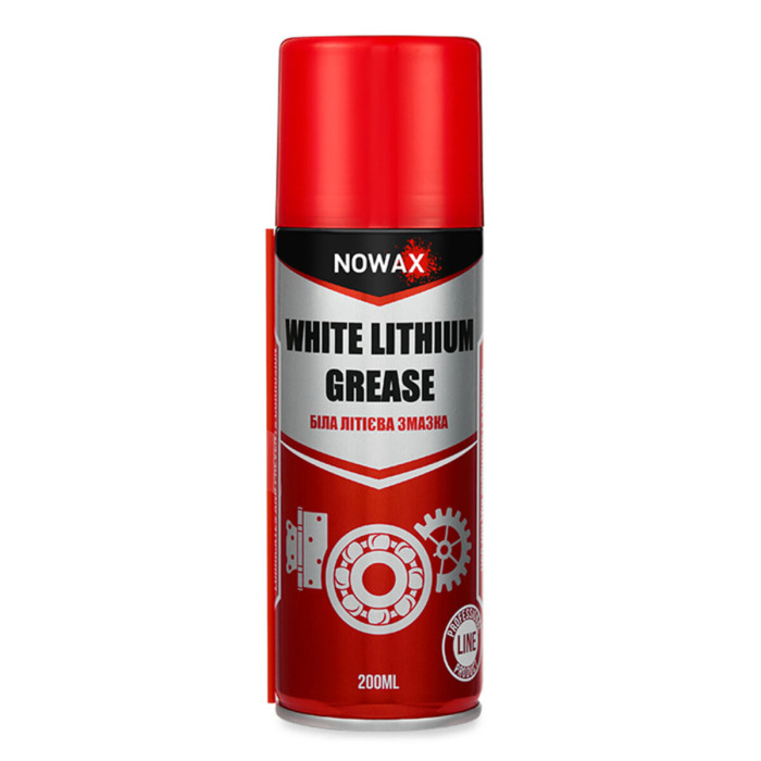 Змазка літієва Nowax White Lithium Grease біла 200мл