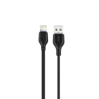 Кабель XO USB to Lightning 2,1А 1м чорний