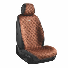 Преміум накидки для передніх сидінь CarLife Turbo, coffee 2шт