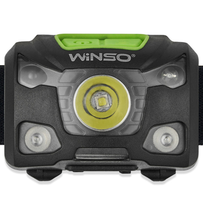 Ліхтар налобний Winso Pro 250Lm, 5W XPG, 3xAAA/1200mAh в комплекті, з сенсором білий/червоний