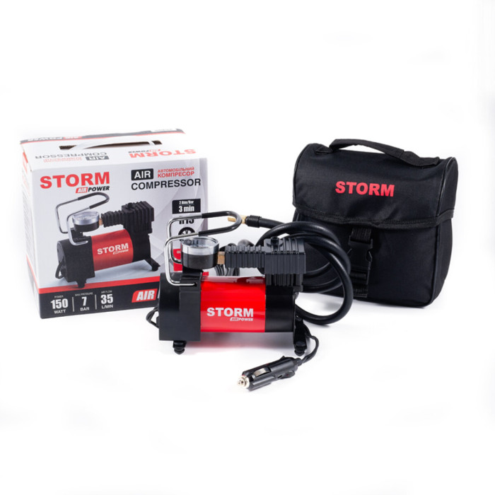 Компресор автомобільний Storm Air Power 7Атм 35л/хв 150Вт