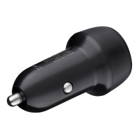 Автомобільний зарядний пристрій Brevia ePower DualDrive 12W 2xUSB-A чорний