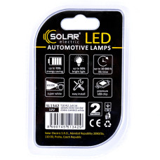 Автолампа Solar LED 12V T10 W2.1x9.5d 10SMD white, 2шт SL1342