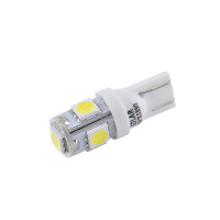 Автолампа Solar LED 12V T10 W2.1x9.5d 5SMD white, 2шт SL1330