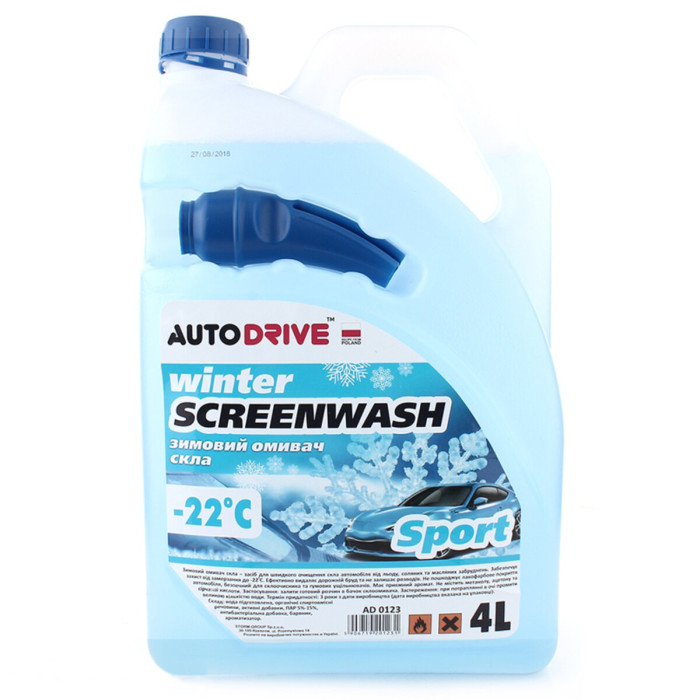 Омивач скла AutoDrive -22°С зимовий Sport готовий 4л