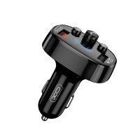 FM-трансмітер XO BCC03 Bluetooth+QC чорний