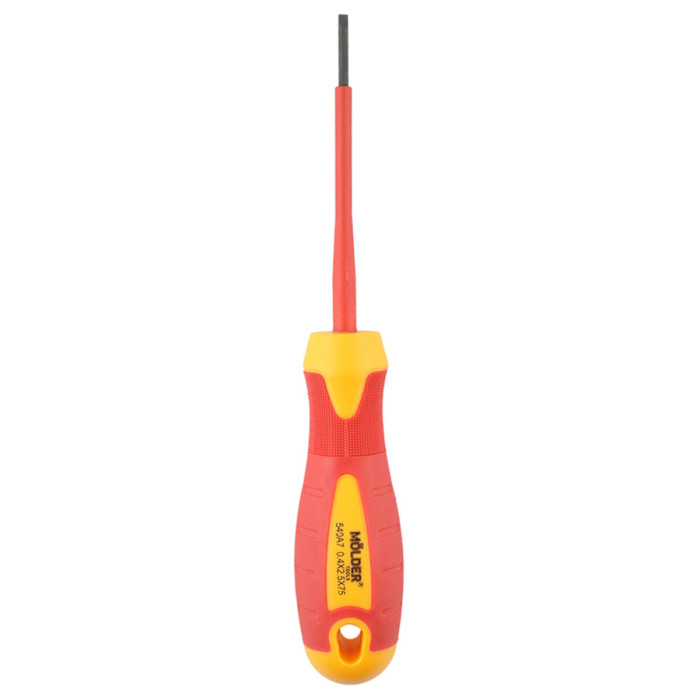 Викрутка Molder шліцева діелектрична VDE 1000В, SL2.5x75mm