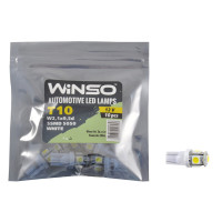 Автолампа Winso LED 12V SMD T10 W2.1x9.5d, 10шт 127250
