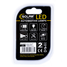 Автолампа Solar LED 12V SV8.5 T11x39 9SMD white, 2шт