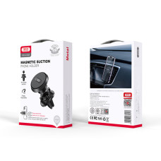 Тримач телефону автомобільний XO C122 Round Magnetic Bracket with Air Outlet чорний