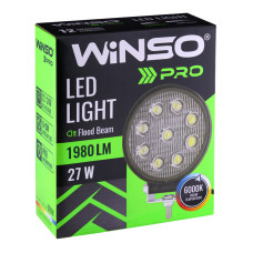 Фара світлодіодна Winso Pro Epistar розсіяний 10-30V, 27W (9x3W), 1шт (780610)