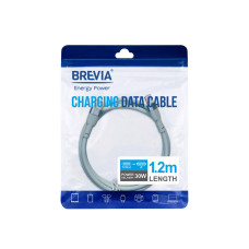 Кабель Brevia Type-C to Lightning 30W 1,2м, м'ятний ZIP (52120MCLZ1)