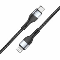 Кабель Winso Pro Type-C to Lightning 30W TPE+плетіння 2м чорний