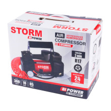 Компресор автомобільний Storm Bi-Power 10Атм 85л/хв 360Вт двоциліндровий