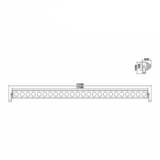 Автолампа світлодіодна Belauto Cree Combo LED (24*10w)