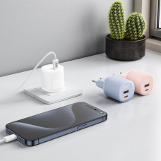 Мережевий зарядний пристрій XO L151 30W 1USB-A+1USB-C синій